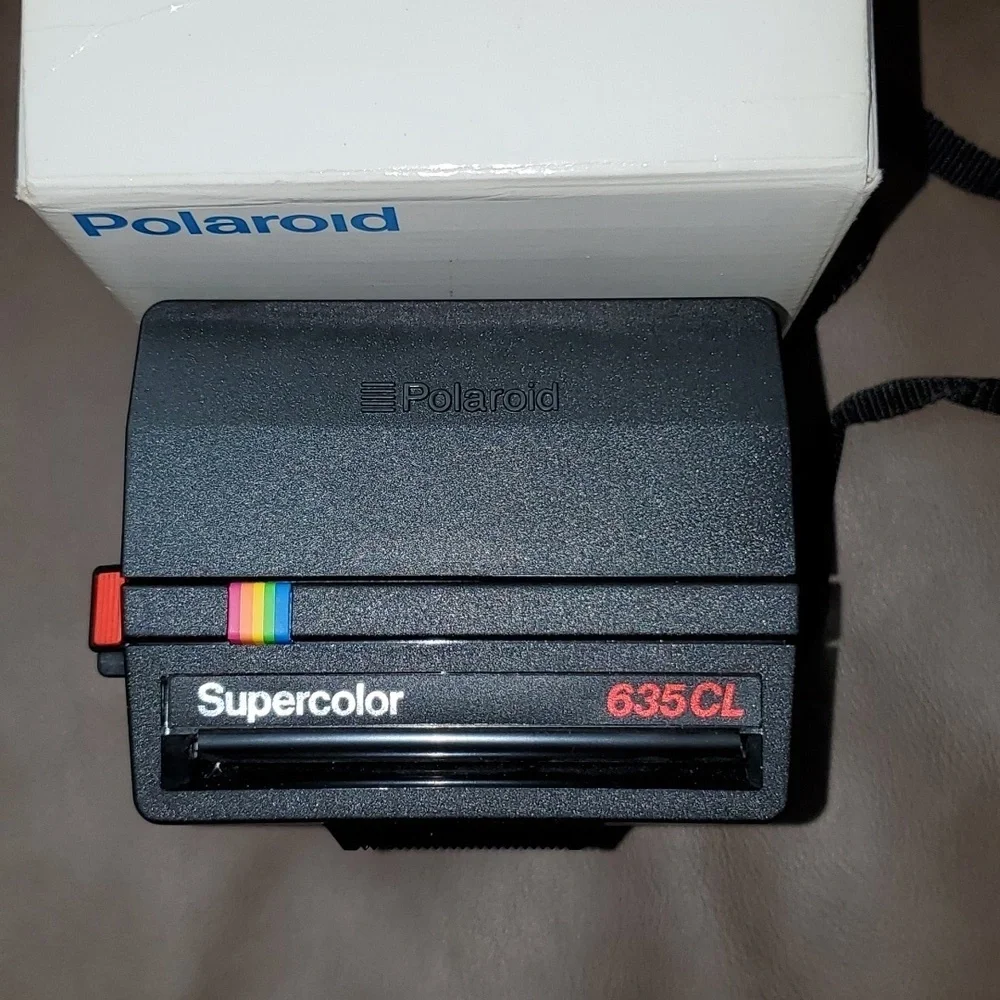 Polaroid Instant Camera Supercolor 635CL with Box (Untested)